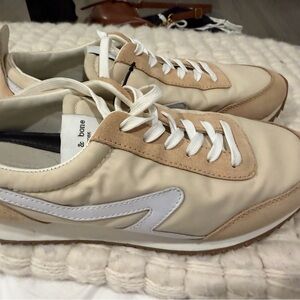 Rag & Bone Women's Beige and White Sneakers